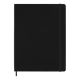black notebook with bookmark and elastic to keep closed