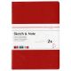 Hahnemuhle Sketch & Note A4 Booklets Red/Orange Bundle 