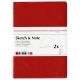 Hahnemuhle Sketch & Note A4 Booklets Red/Orange Bundle 