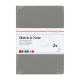 Hahnemuhle Sketch & Note A4 Booklets Grey/Pink Bundle 