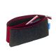 ProFolio Midtown Pouch 4x7 Charcoal Maroon