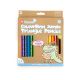 Micador Jumbo Triangle Pencils 12 Colors FSC 1
