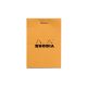 Rhodia Classic Staplebound Notepad Graph 2x3 Orange