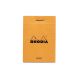 Rhodia Classic Staplebound Notepad Lined 2x3 Orange