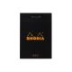 Rhodia Classic Staplebound Notepad Lined 2x3 Black