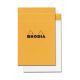 Rhodia Classic Staplebound Notepad 4.37x6.37 Orange Graph