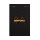 Rhodia Classic Staplebound Notepad 4.37x6.37 Black Graph