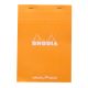 Rhodia Classic Staplebound Notepad 6x8.25 Orange Dot Grid