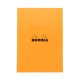 Rhodia Classic Staplebound Notepad A4 Orange Graph