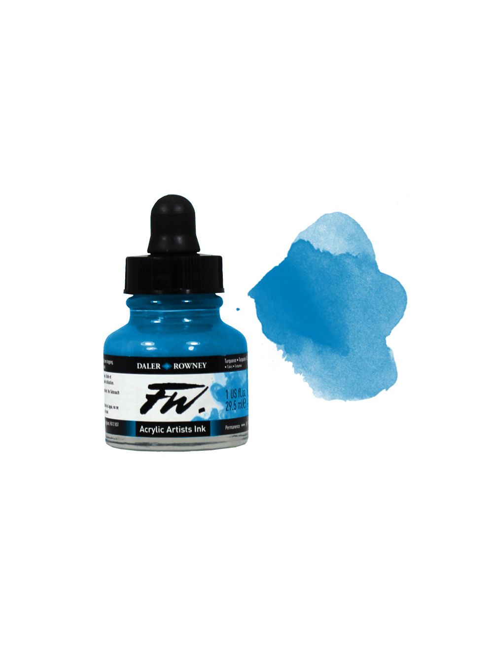 Daler Rowney FW Acrylic Ink 1oz Fluorescent Blue