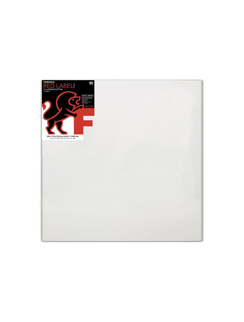 vergaan Neerwaarts Nylon Fredrix Red Label Gallerywrap Stretched Canvas 30 x 30 Case of 3