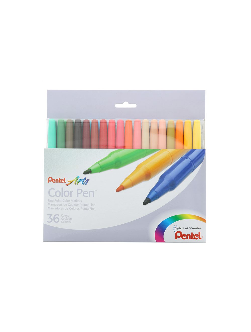 Pentel Arts Color Pen Set 36 Color Set