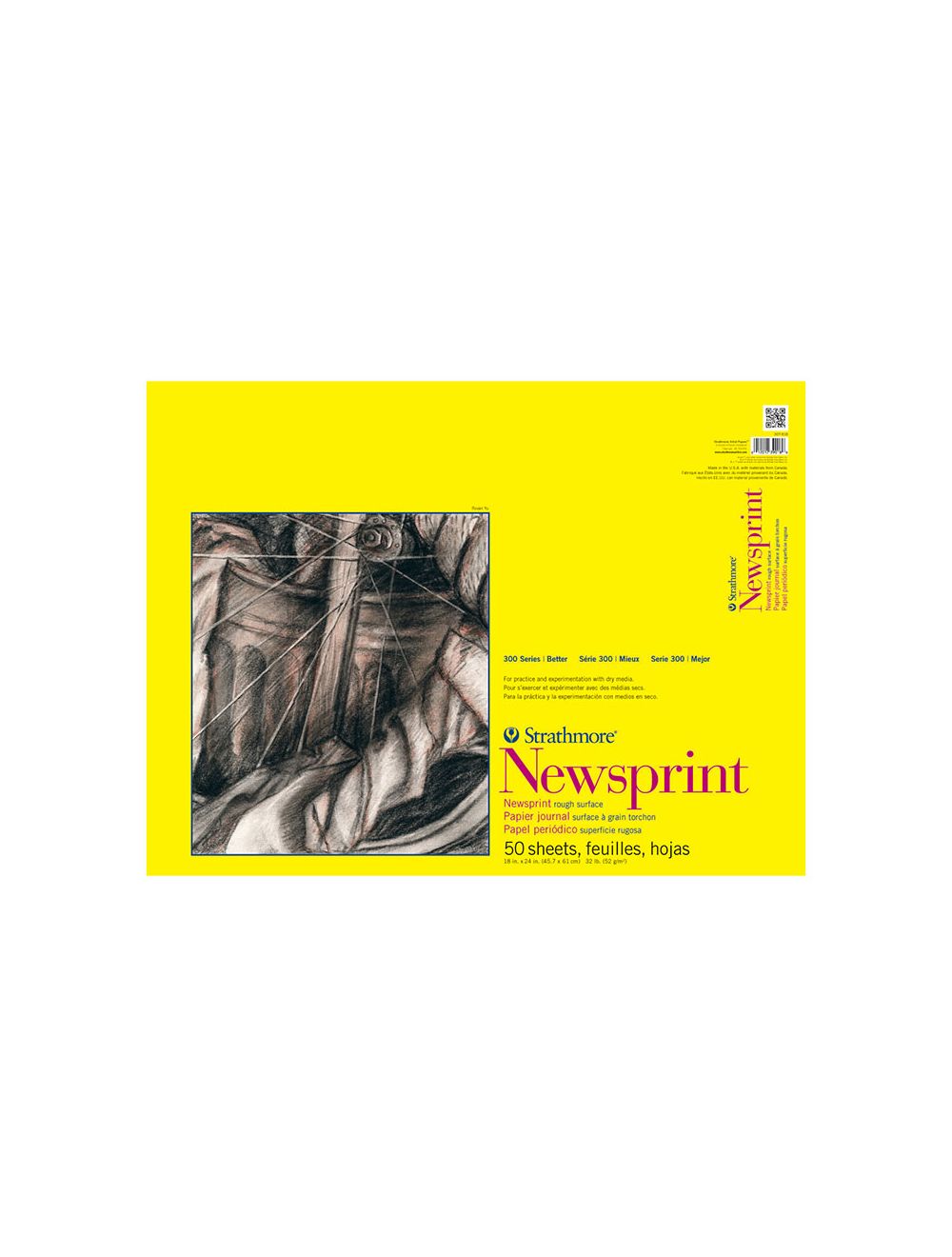 Strathmore Newsprint Pad Rough 18x24