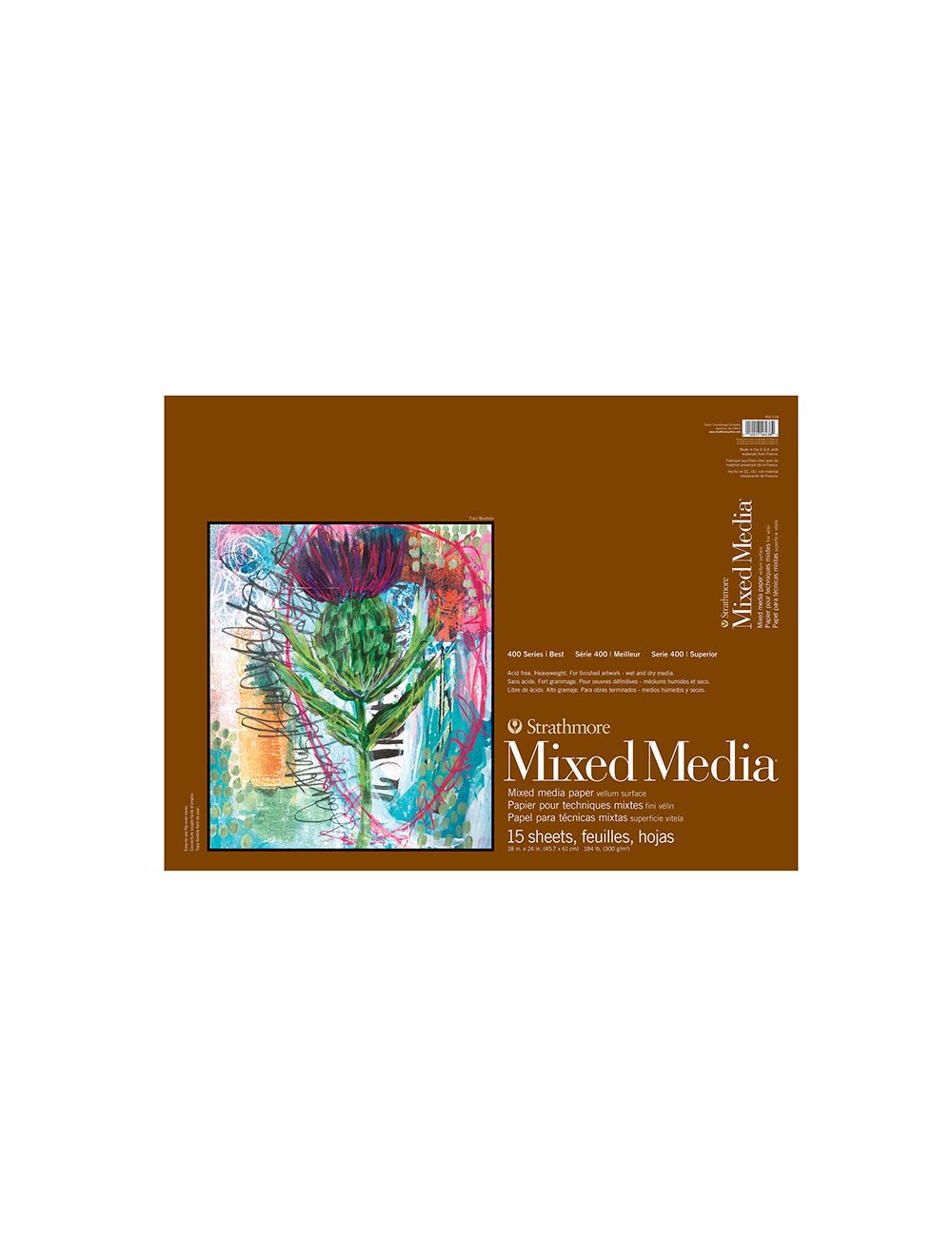 Mixed Media Pad 140lb 15sheets 18 x 24