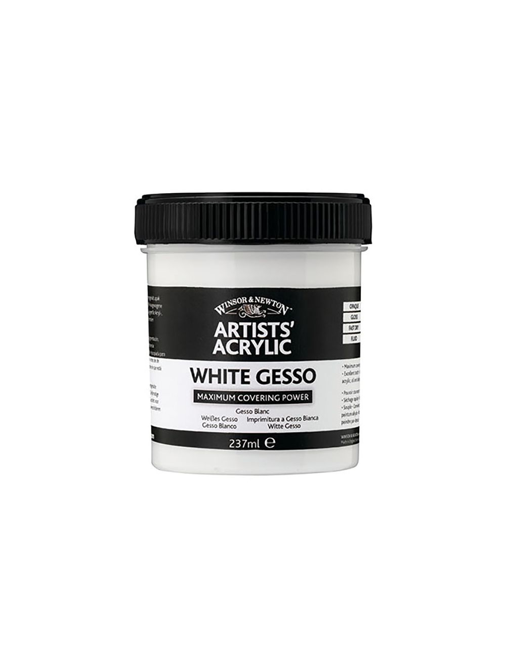 Winsor Newton Acrylic White Gesso 237ml Jar