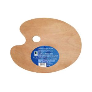 Art Alternatives Artists Wooden Palette Oval 9-7/8x11-3/4