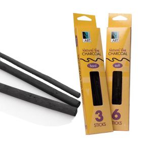 Art Alternatives Vine Charcoal Thin Hard 6 Pack