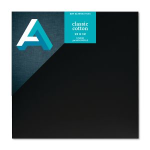 Art Alternatives Black Studio Canvas 12x12 Case of 5