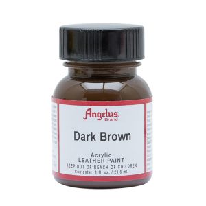 Angelus Leather Paint Dark Brown 1oz Bottle
