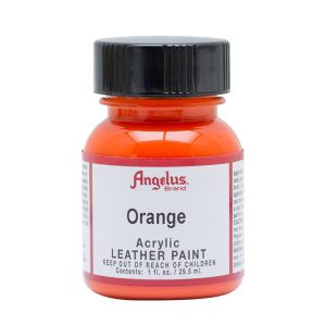 Angelus Leather Paint Orange 1oz Bottle
