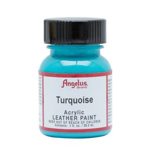 Angelus Leather Paint Turquoise 1oz Bottle
