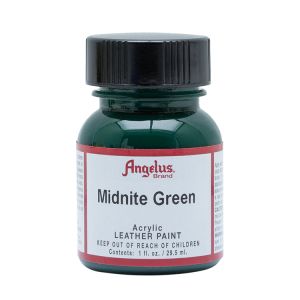 Angelus Leather Paint Midnight Green 1oz Bottle