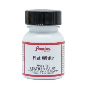 Angelus Leather Paint Flat White 1oz Bottle