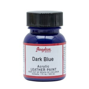Angelus Leather Paint Dark Blue 1oz Bottle