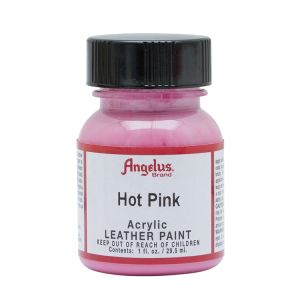 Angelus Leather Paint Hot Pink 1oz Bottle