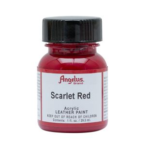Angelus Leather Paint Scarlet 1oz Bottle