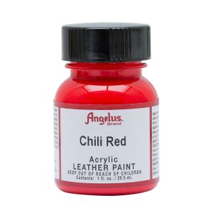 Angelus Leather Paint Chili Red 1oz Bottle