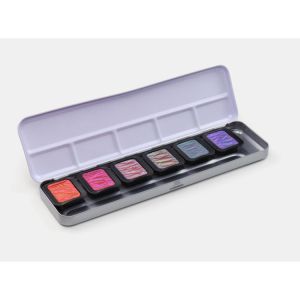 Finetec Premium Pearlescent Watercolor 6 Flip Flop Colors Set