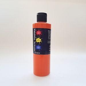 Art Materials Artists Tempera Paint 8oz Orange