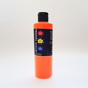 Art Materials Artists Tempera Paint 8oz Fluorescent Orange