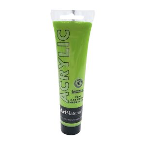 Art Materials Acrylic 75ml Bright Yellow Green