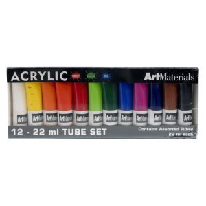 At Materials Acrylics 22ml 12 Tube Set