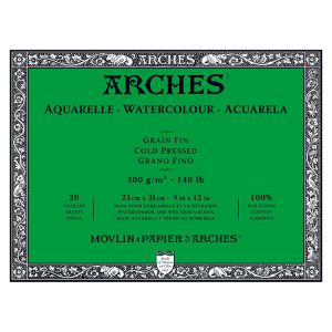 Arches Watercolor Block Cold Press 140lb 9x12