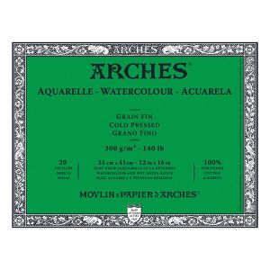 Arches Watercolor Block Cold Press 140lb 12x16