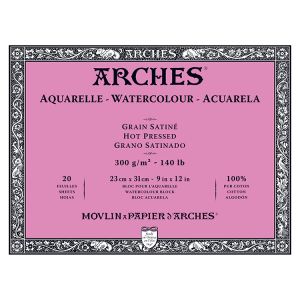 Arches Watercolor Block Hot Press 140lb 9x12