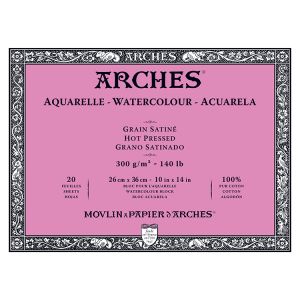 Arches Watercolor Block Hot Press 140lb 10x14