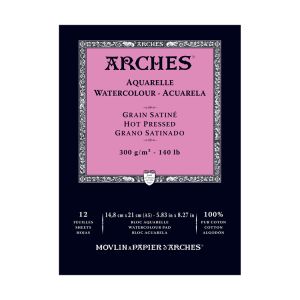 Arches Watercolor Block Hot Press 140lb 9x12
