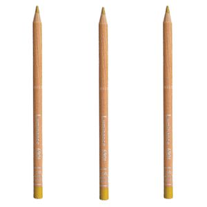 Caran d'Ache Luminance Pencil Green Ochre Box of 3