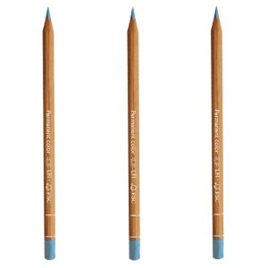 Caran d'Ache Luminance Pencil Turquoise Blue Box of 3