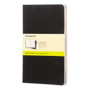 Moleskine Cahier Black Plain 5x8.25