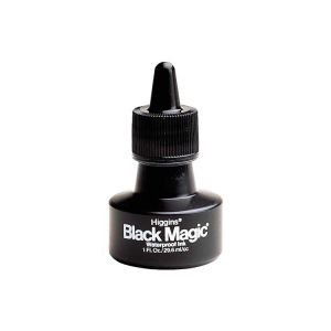 Higgins Black Magic Waterproof Drawing Ink 1oz