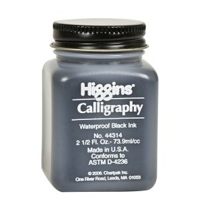 Higgins Waterproof Black Calligraphy Ink 2.5oz