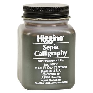 Higgins Calligraphy Ink Sepia 2.5oz
