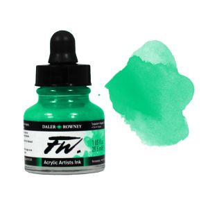 Daler Rowney FW Acrylic Ink 1oz Fluorescent Green
