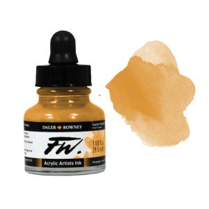 Daler Rowney FW Acrylic Ink 1oz Raw Sienna