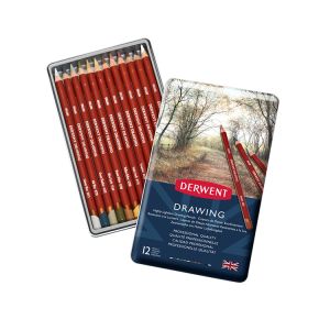 Derwent Drawing Pencil Tin of 12